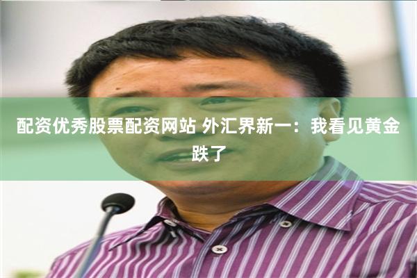 配资优秀股票配资网站 外汇界新一：我看见黄金跌了