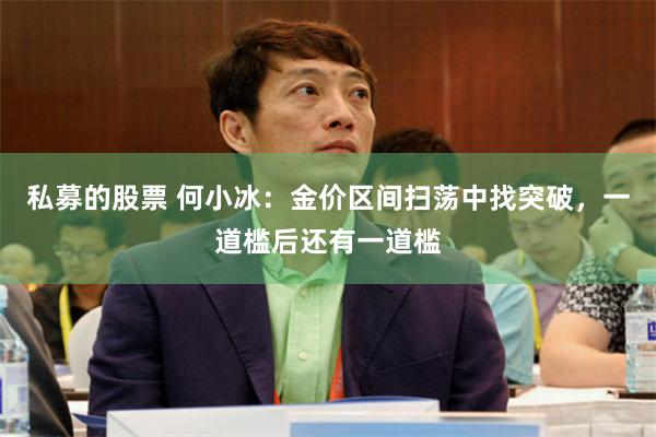 私募的股票 何小冰：金价区间扫荡中找突破，一道槛后还有一道槛