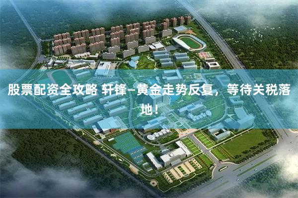 股票配资全攻略 轩锋—黄金走势反复，等待关税落地！