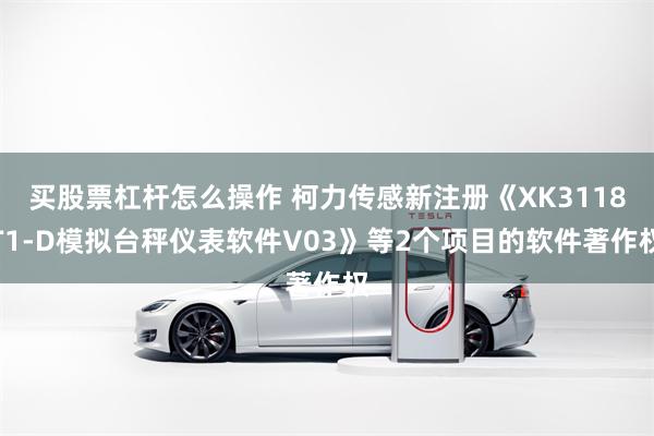 买股票杠杆怎么操作 柯力传感新注册《XK3118T1-D模拟台秤仪表软件V03》等2个项目的软件著作权