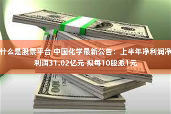 什么是股票平台 中国化学最新公告：上半年净利润净利润31.02亿元 拟每10股派1元