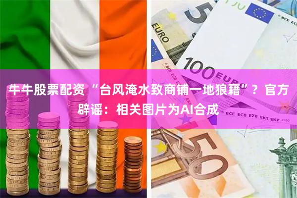 牛牛股票配资 “台风淹水致商铺一地狼藉”？官方辟谣：相关图片为AI合成