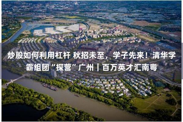 炒股如何利用杠杆 秋招未至，学子先来！清华学霸组团“探营”广州｜百万英才汇南粤