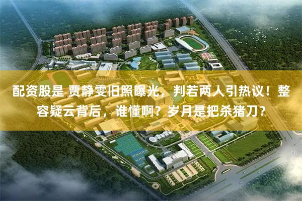 配资股是 贾静雯旧照曝光,判若两人引热议!整容疑云背后,谁懂啊?岁月是把杀猪刀?