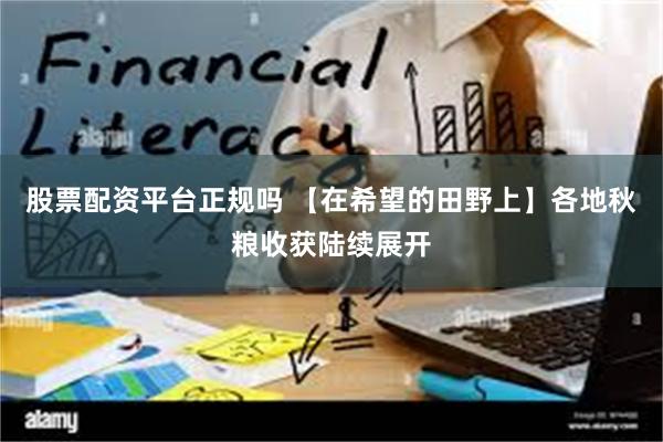 股票配资平台正规吗 【在希望的田野上】各地秋粮收获陆续展开